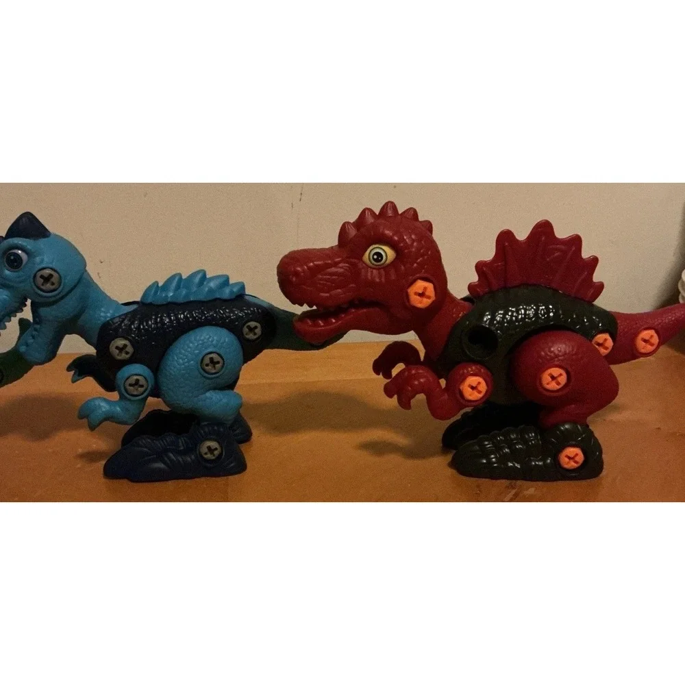 Take Part Stem‎ Building Dinosaurs With Power Drill And Screwdrivers, Lot Of 7